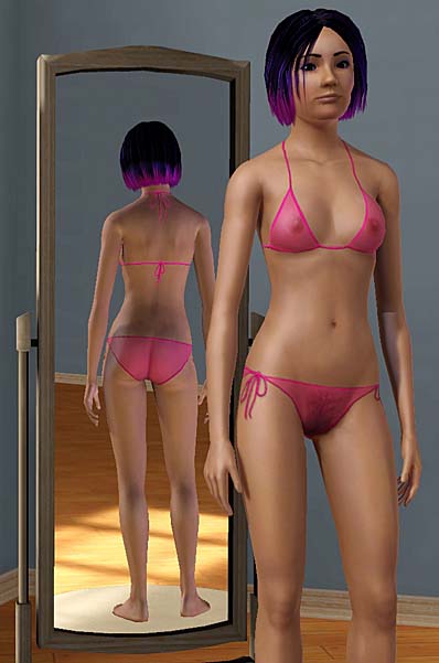 The Sims 3: одежда женская:  нижнее белье, купальник. SXS2_ZippyZX2_323415_Transparent_Bikin